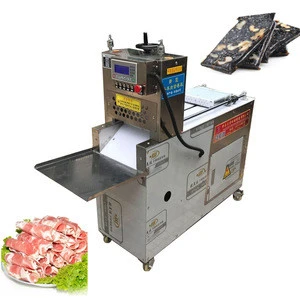 Digital control frozen meat slicer automatic beef mutton roll cutting machine