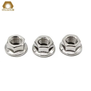 DIN6923 Self-locking Stainless Steel Hexagon  clinching Flange Nuts
