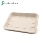 Disposable Food Trays Compostable Disposable Food Container Bagasse Serving Trays Rectangle Sugarcane Eco-Friendly Tray