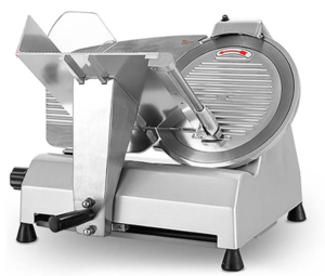 Divcing Frozen Foods into Thin Planer Meat Slicer Profession in Kitchen Meat Slicer Portable Semi Automatic Frozen Meat Slicer