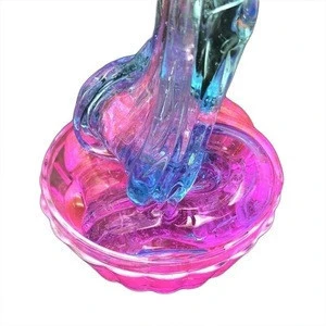 DIY Clear Slime Toys Crystal Mud Fluffy Slime Glue Gradient Color Cloud Slime Supplies Magic Sand Antistress Putty Clay