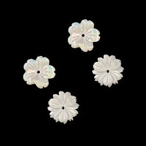 diy shell beads accessory jewelry supply 10mm flower shaped shell beads for jewelry making