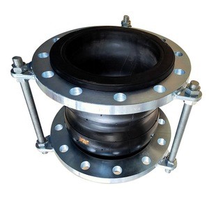 DN150 EPDM galvanized butyl limited tie rods flange flexible connection pipe rubber expansion joints