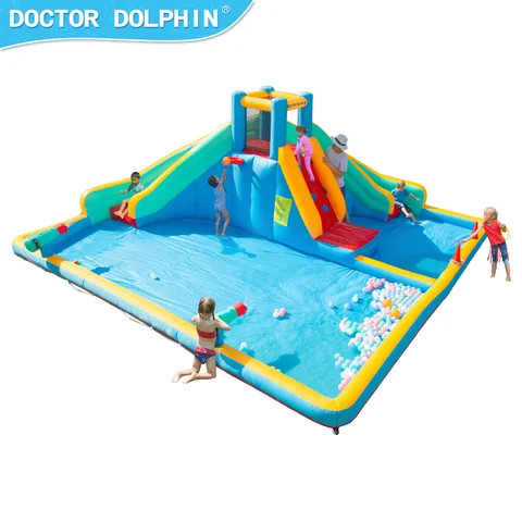 Buy Doctor Dolphin Custom Pool Throwing Circle Inflatable Water Slide ...