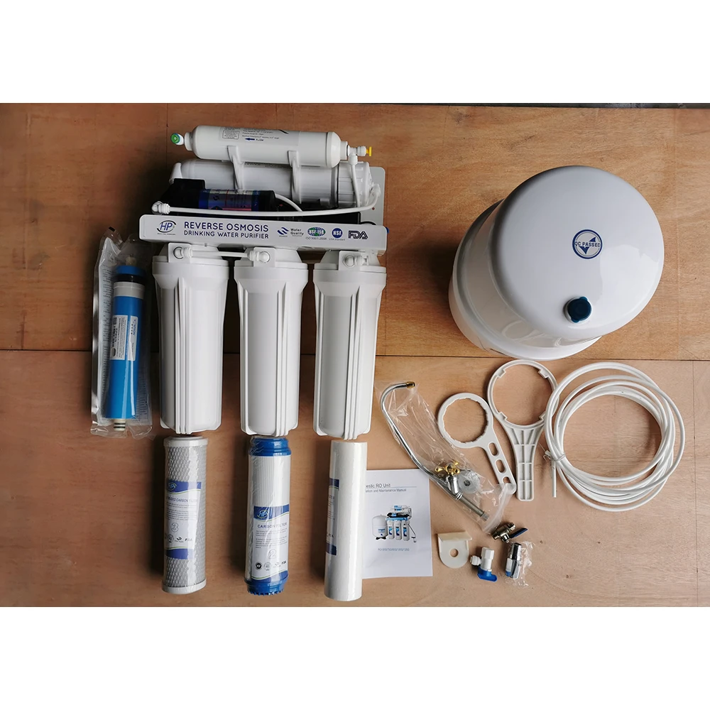 Domestic drinking pure water filter household home reverse osmosis system ro machine water purifier