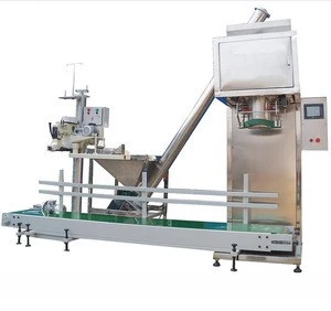 Double auger per minute 6 bags packing range 5 / 50 kg pharmaceutical particle talcum dry chemical powder filling machine
