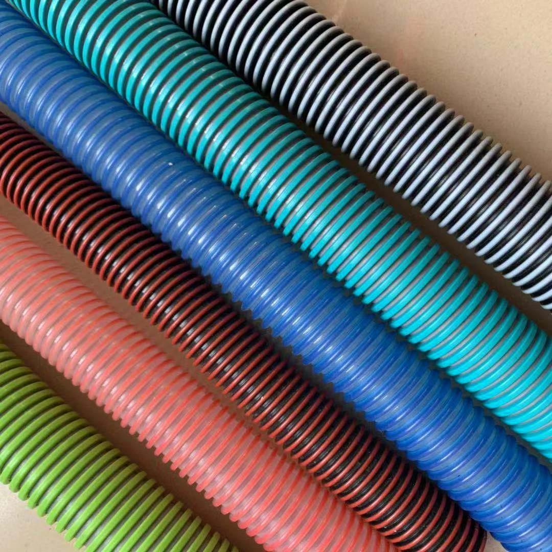Double colors Vacuum cleaner wound spiral hose machine
