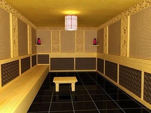 Dry sauna room