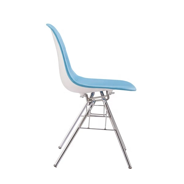 DSS metal frame leg Plastic stackable dining chair