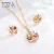Import DTINA Peacock Costume Jewelry Sets Copper Cheap Necklace And Stud Earrings For Bride Wedding Party from China