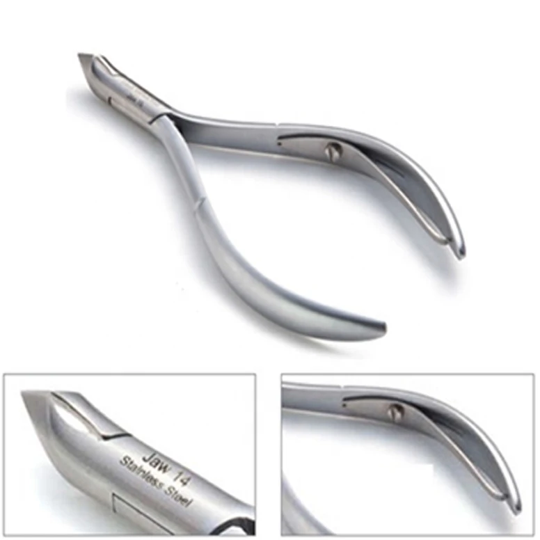 Durable stainless steel cuticle nipper