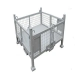 Durable Warehouse Storage Metal Cages Stacking Racks Size Customized