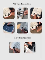 DW A01 Touchscreen Mini Battery Powered Air Pump Rubber Handle Wireless Car Air Compressor 150PSI Tire Inflator 12V Car Tire