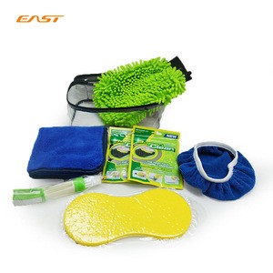 EAST Promotion Customized Clean Gel Microfiber Cloth Sponge  Multifunction Car Cleaning Kit