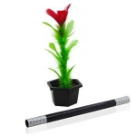 Easy Stage Illusion Magic Toys for Kids wand to flower Tricks Magic Wand Toy