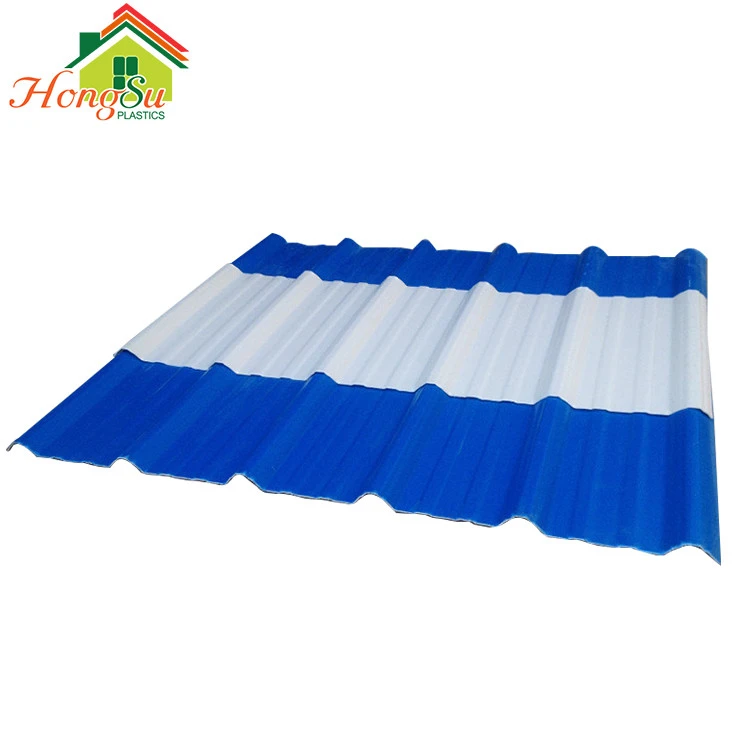 Eco-Friendly 15 years life time Excellent weather resistant performance kerala house plastic UPVC/ Apvc roof tile