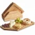 Import Eco-Friendly Puzzle Bamboo Wooden Snack Tray Dry Fruit Plate Charcuterie and Meat Serving Board Trays from China