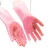 Import Ecofriendly Cleaning Gloves Silicone Dish Washing Gloves with Wash Scrubber from China