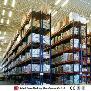 Economical industrial storage stacking steel 2 layers shelf pallet rack