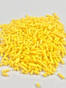 Edible yellow jimmies &amp; sprinkles for cake, bakery decoration