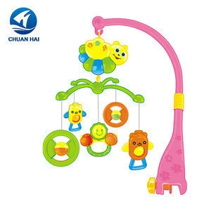 Educational baby bed hanging toys baby crib mobile, baby musical bed bell