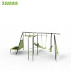 Eight Functions Play set Outdoor Metal children outdoor Playground Swing  With Plastic Slide