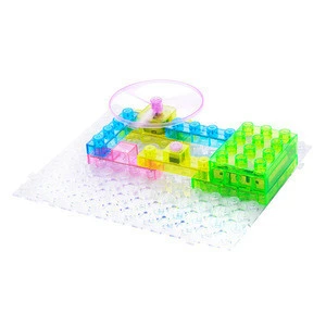 Electric integrated circuit block plastic kids new toy with optical fiber tree