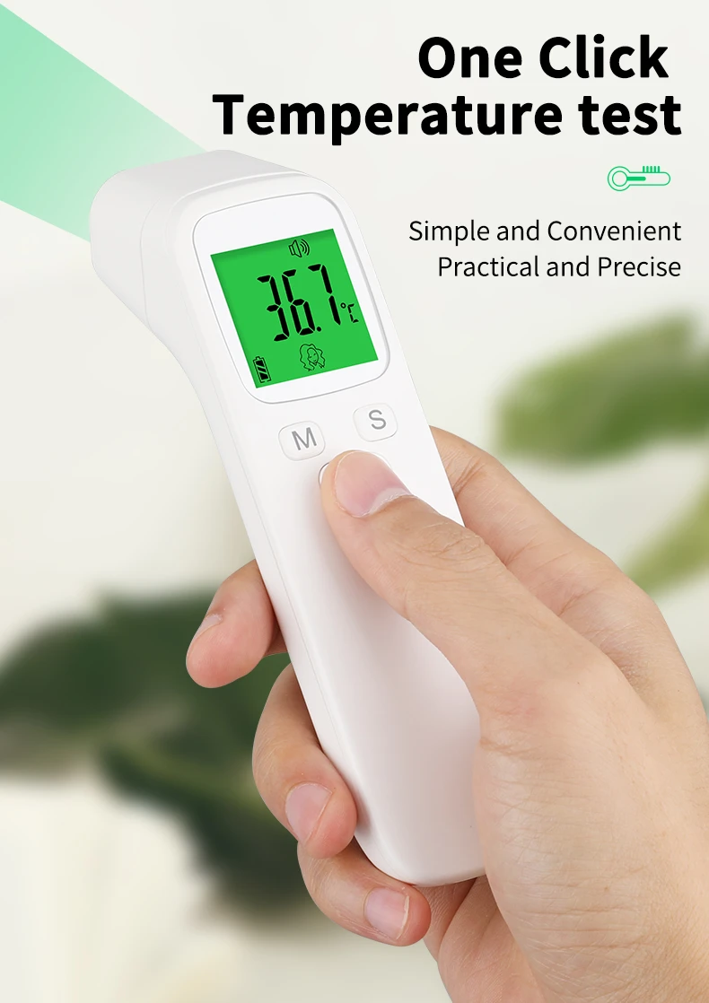 Electronic Non Contact Thermometer Forehead Thermometer Infrared Digital Thermometer K2