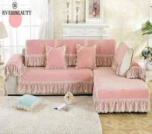 European style sofa cushion fabric all-inclusive non-slip modern living room plush slipcover sofa cotton sofa cover