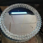 Event party supplies, hot selling design original factory dinnerware round or square silver crystal glass charger plates