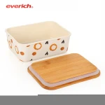 Everich Foldable Bamboo Fiber Penguin Lunch Box Gift Sets
