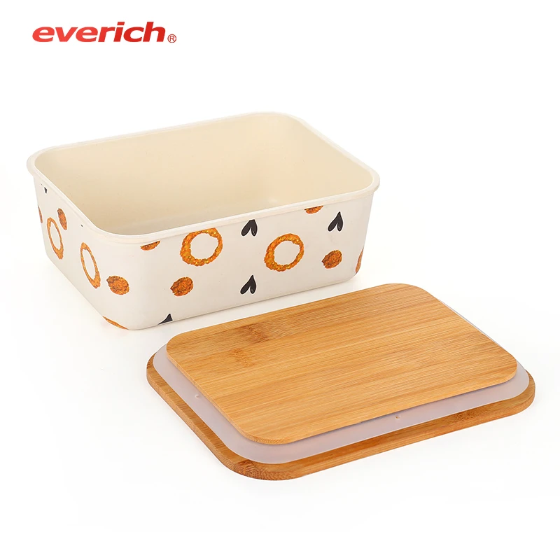 Everich Foldable Bamboo Fiber Penguin Lunch Box Gift Sets