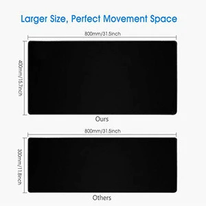 Extended Gaming Mouse Pad, Thick Large Computer Keyboard Mousepad Mouse Mat, Water-Resistant