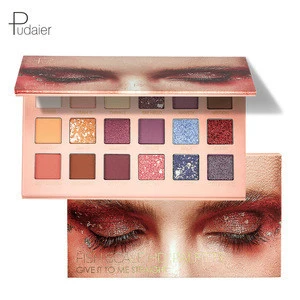 Eyeshadow Palette Makeup - Matte Shimmer 18 Colors - Highly Pigmented - Professional Nudes Warm Natural   Cosmetic Eye Shadows