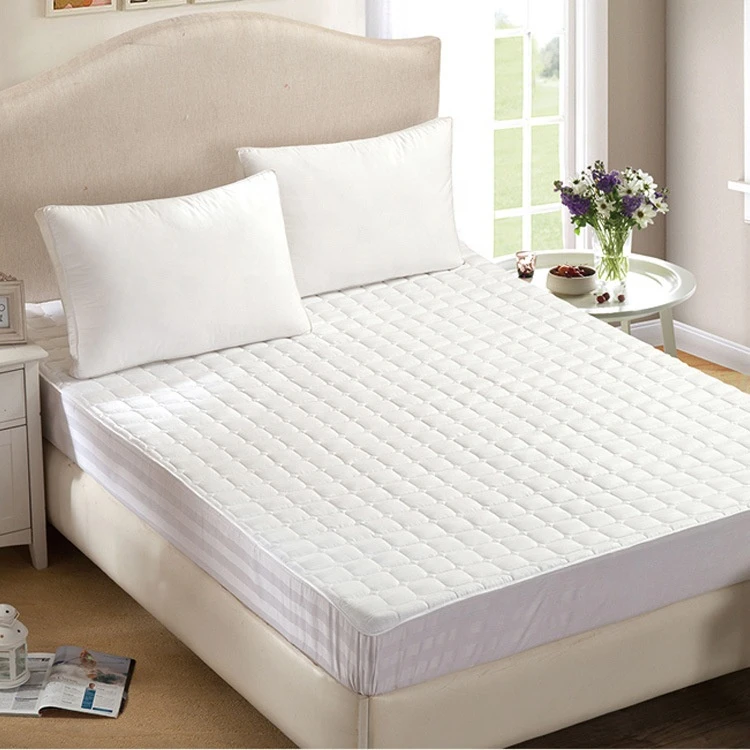 Factory cheap price home hotel water proof quilted bed cover mattress pad protector