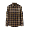 Factory Custom Logo Mens High Quality Embroidery Cotton Men Casual Oversize Button Down Kemeja Flannel Plaid Long Sleeve Shirt