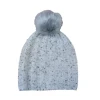 Factory Direct Sales Cashmere Heather Winter Hat Custom Hand Knitted Hat Pom Pom Beanie