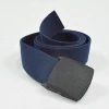 Factory nylon webbing braided waist belt with plastic buckle