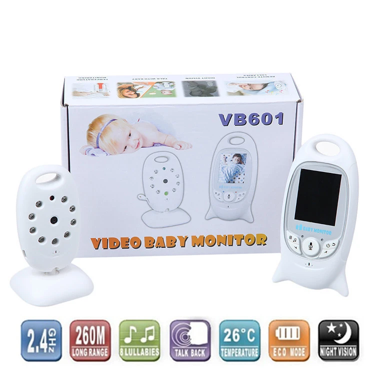 Factory OEM VB601 Cry Detection Two way audio Night Vision  Temperature Monitoring Wireless LCD Baby Monitor