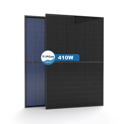 Factory price 410W 180mm TOPCon All black double glass double-sided single crystal half solar panel