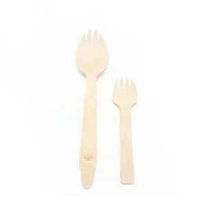 Factory Price Disposable Wooden Cutlery Elegant Handle  Birchwood Cutlery