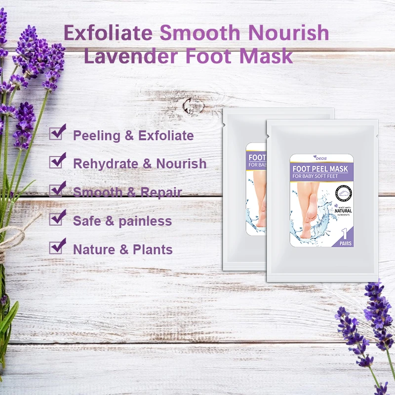 Factory price lavender foot mask efficiency repair hand and foot mask
