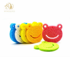 Factory supply customized size deep cleaning cellulose sponge for bath