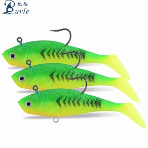 factory supply floating pvc swimming lifelike fishing lures soft bass shad lure