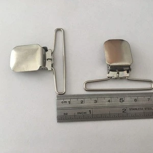 Factory Supply Iron Material Metal Garment Suspender Clip