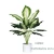 Factory wholesale high quality artificial flower aglaonema green plant for indoor decoration
