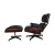 Import Factory wholesale Modern Designer living room Furniture most Comfortable wood leather lounge chair with ottoman from China