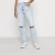Import Fashion Blue Bell Bottom Jeans For Women Vintage Baggy Long Flare Jeans Mid Rise Wide Leg Jeans Woman Casual Retro Denim Pants from China