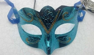 fashion gold shining plated party mask