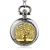 Import Fashion Silver Stainless Steel Tree Shape Luminous Pocket Watch Necklace Women Jewelry Glowing Pendant Chain from China